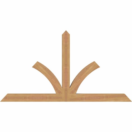 Ekena Millwork Richland Timber Gable Bracket, Western Red Cedar, 60"W x 32"H x 3 1/2"D x 3 1/2"F, 13/12 Pitch GBW060X32X0404RIC00SWR